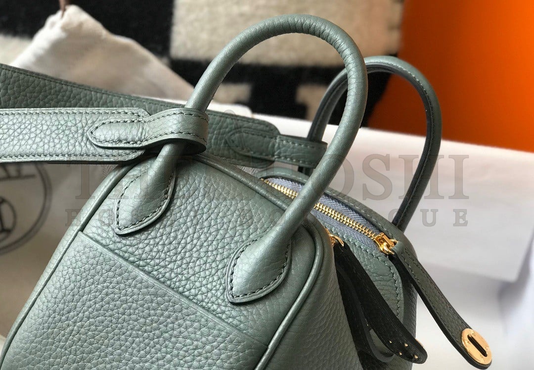 H**me5 Lindy Mini Bag In Vert Amande Clemence Leather GHW Master Quality