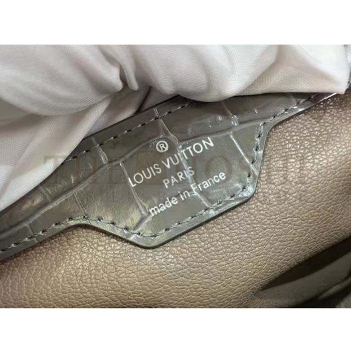 L0vis Vvtt0n LV Women Capucines MM Handbag Grey Crocodilien Brillant Savoir Faire Master Quality