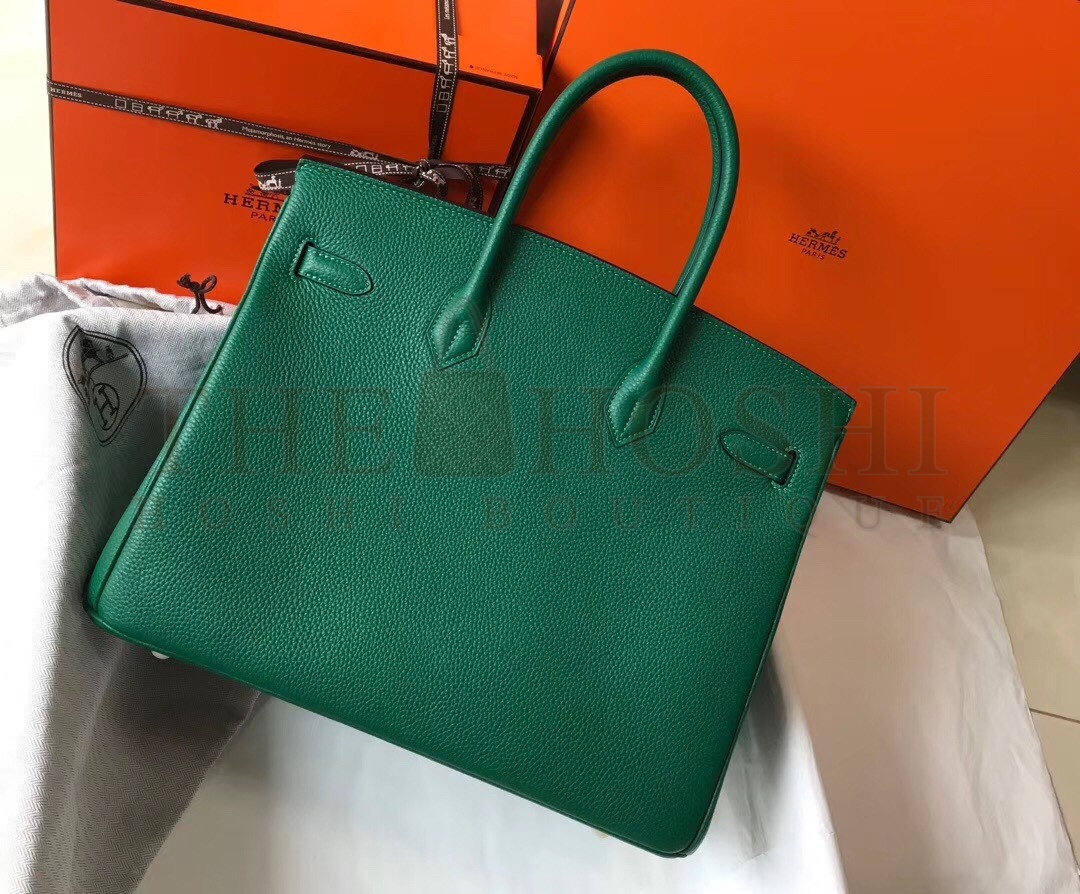 H**me5 Malachite Clemence Birkin 35cm Bag Master Quality