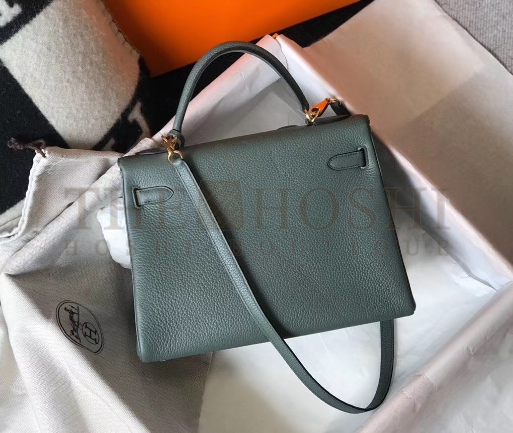H**me5 Vert Amande Clemence Kelly 32cm Retourne Bag Master Quality