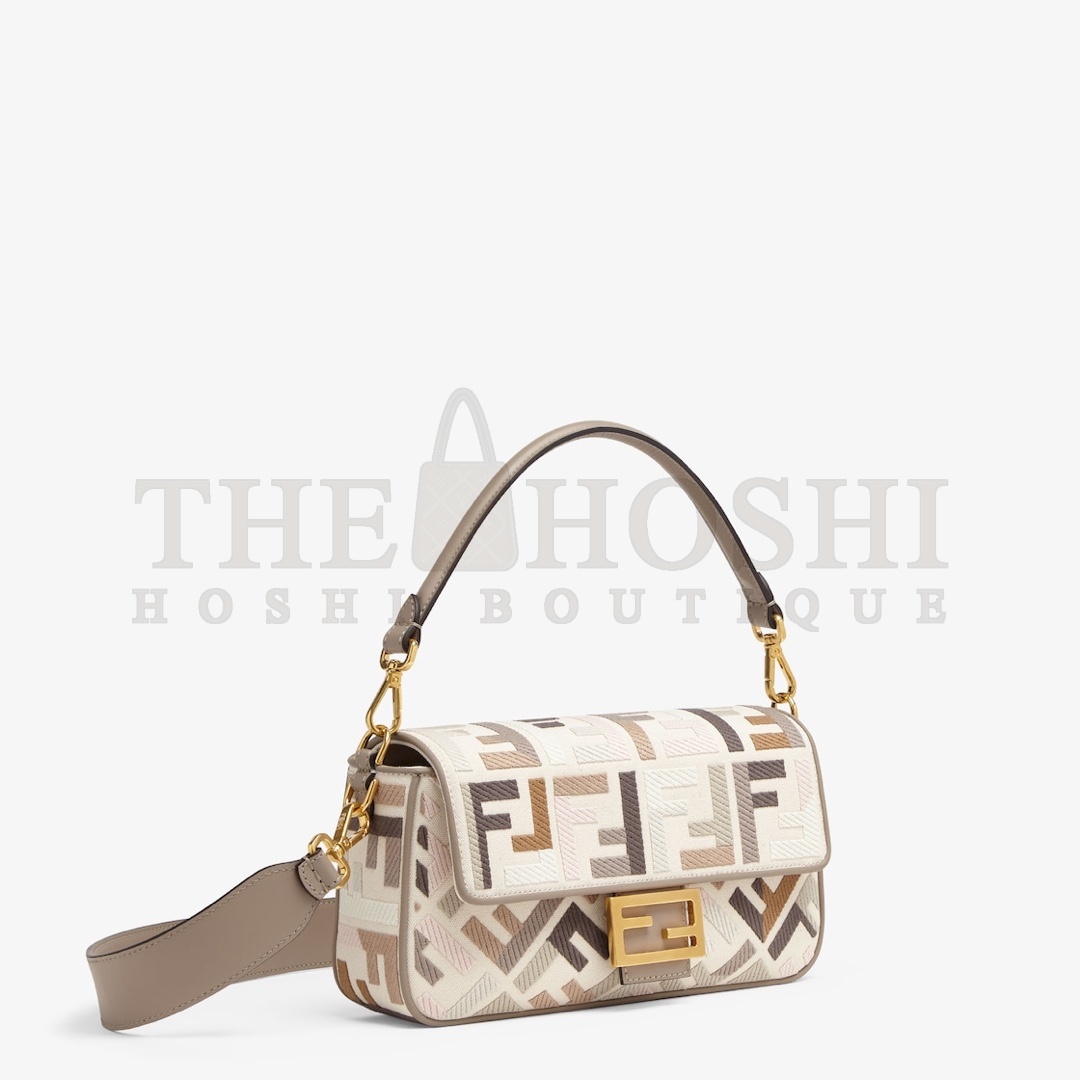 F**di Embroidered Baguette Bag - Multicolor FF Pattern Master Quality
