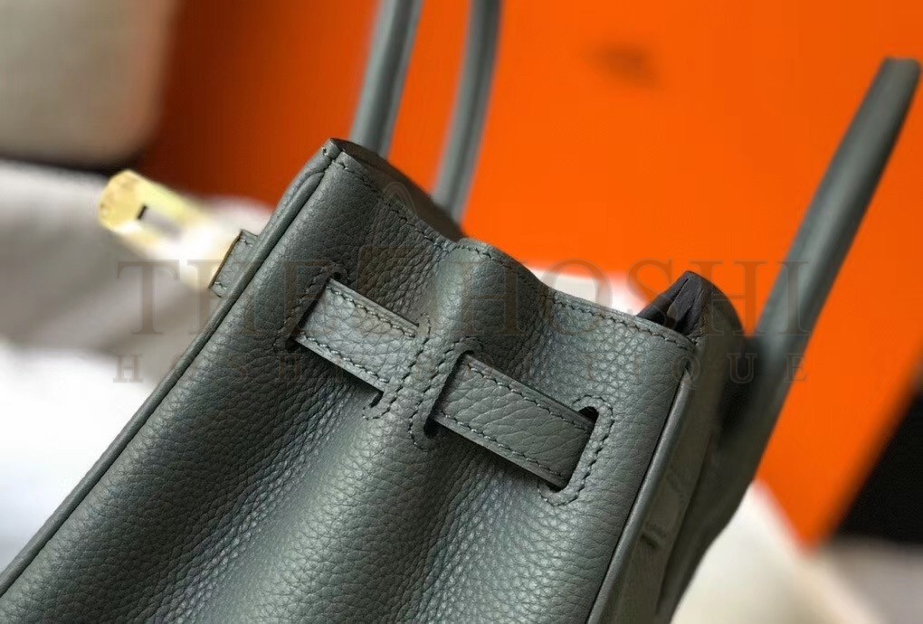 H**me5 Vert Amande Clemence Birkin 35cm Bag Master Quality