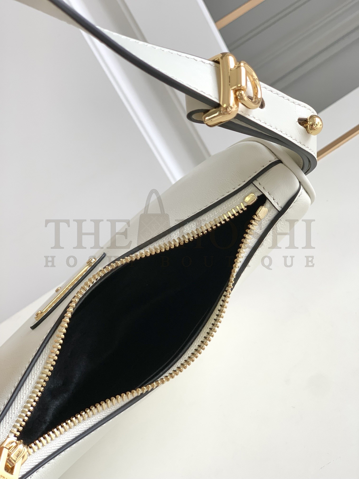 Pra*a Arque Mini Shoulder Bag in White Leather Master Quality