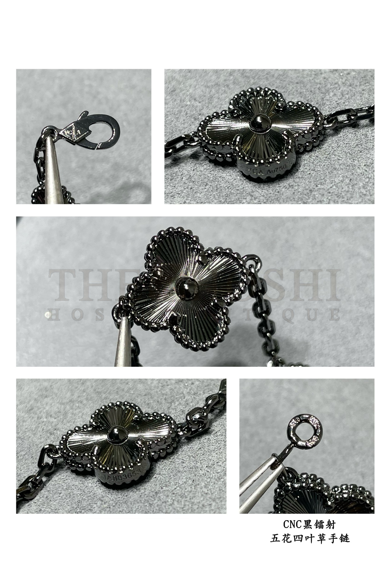 V*n Cl**f black stone bracelet jewelry Master Quality