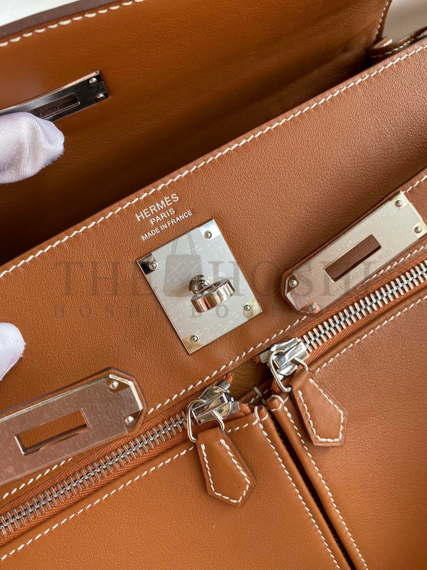 H**me5 Kelly Lakis 32 Handmade Bag In Gold Swift Calfskin Master Quality