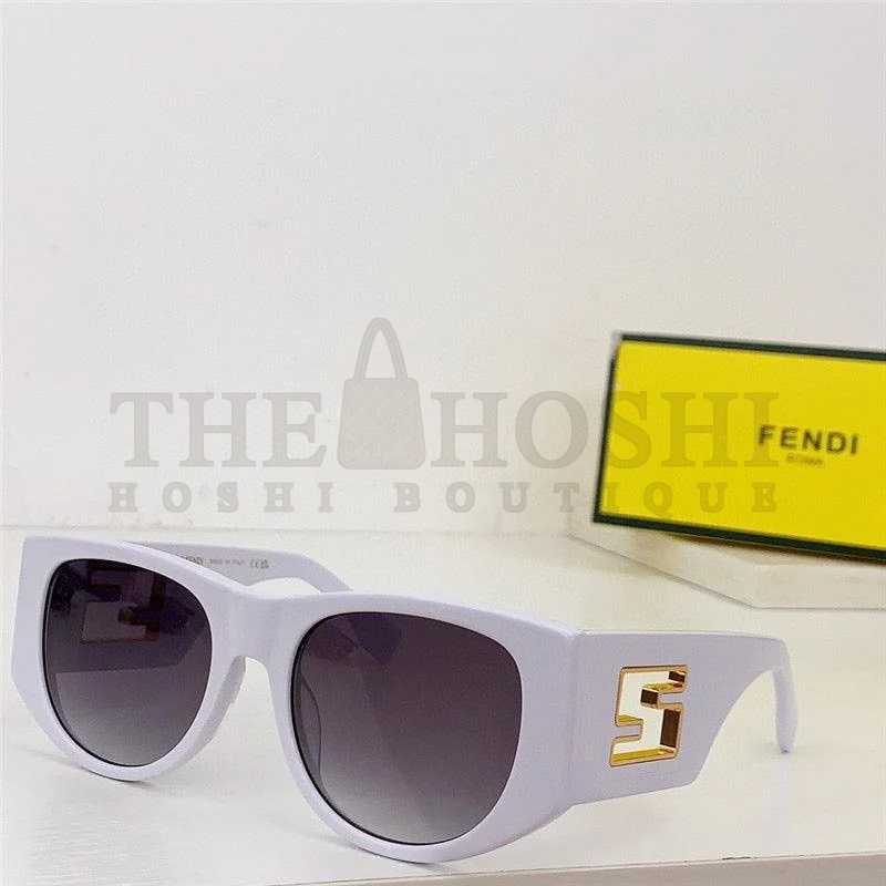 F**di BAGUETTE FE 40109 I 01A Oval Sunglasses Women's✨ Master Quality