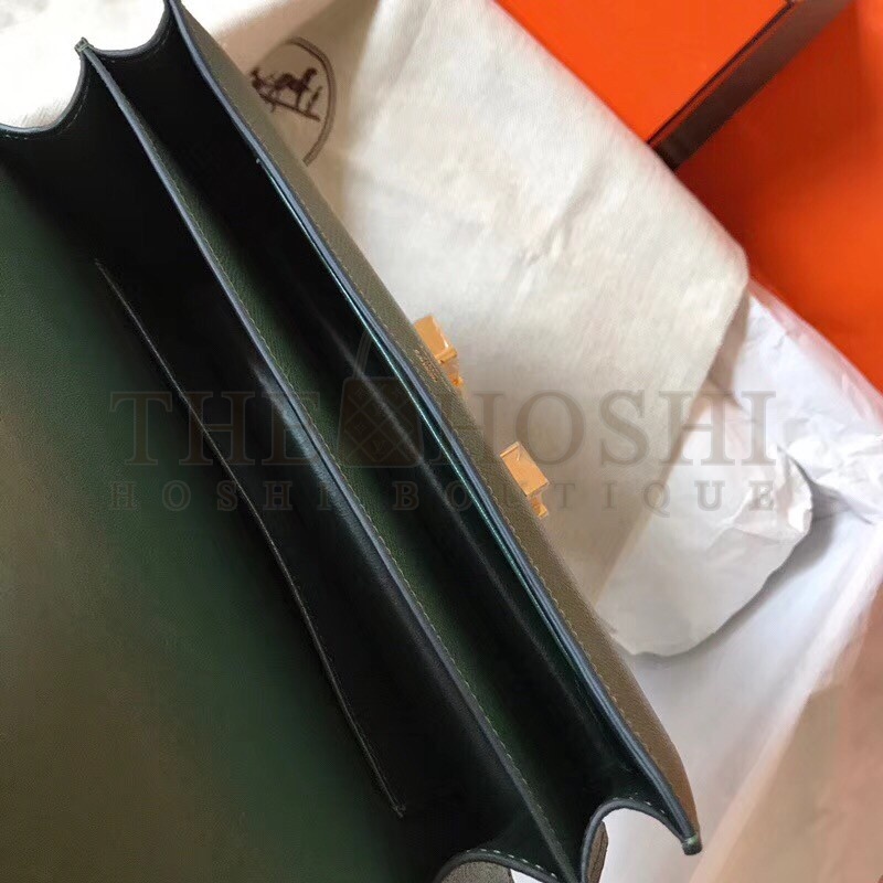 H**me5 Vert Anglais Epsom Constance Elan 25cm Bag Master Quality