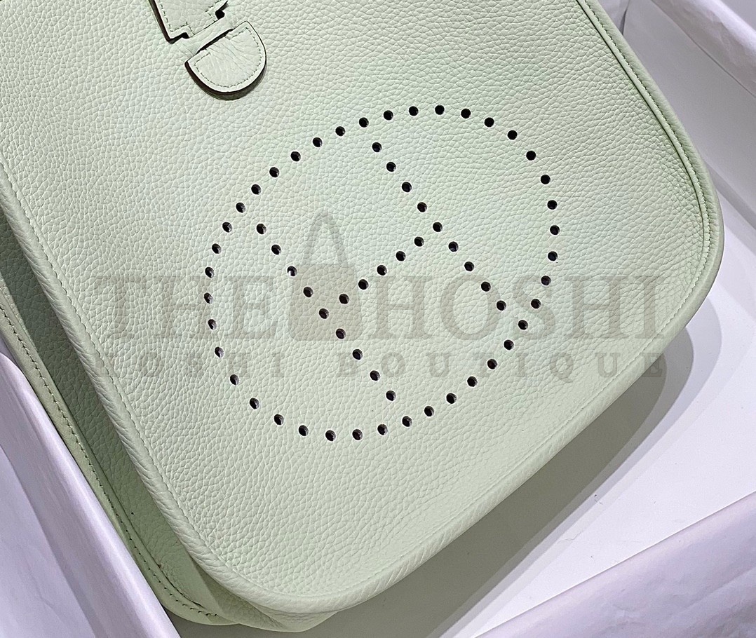 H**me5 Evelyne III 29 Bag in Vert Fizz Clemence Leather Master Quality