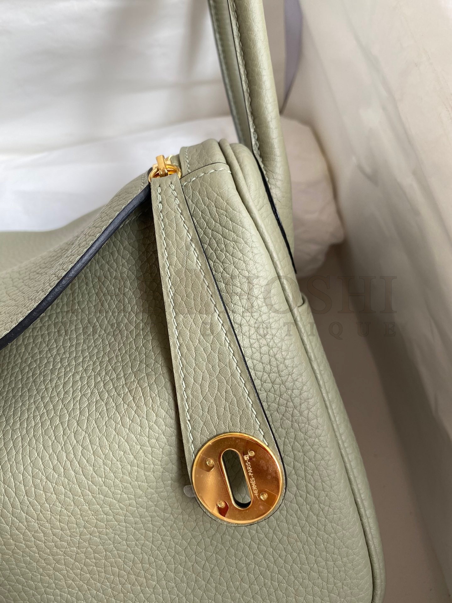 H**me5 Lindy 26 Handmade Bag In Sauge Clemence Leather Master Quality