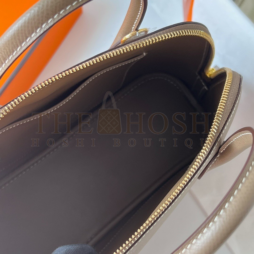 H**me5 Bolide 1923 25 Handmade Bag In Taupe Epsom Calfskin Master Quality