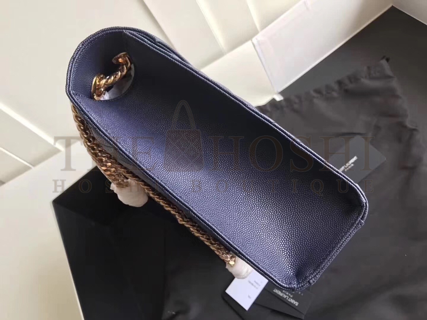 Sa1nt Lau*nt Large Monogramme Envelope Navy Shoulder Bag Master Quality