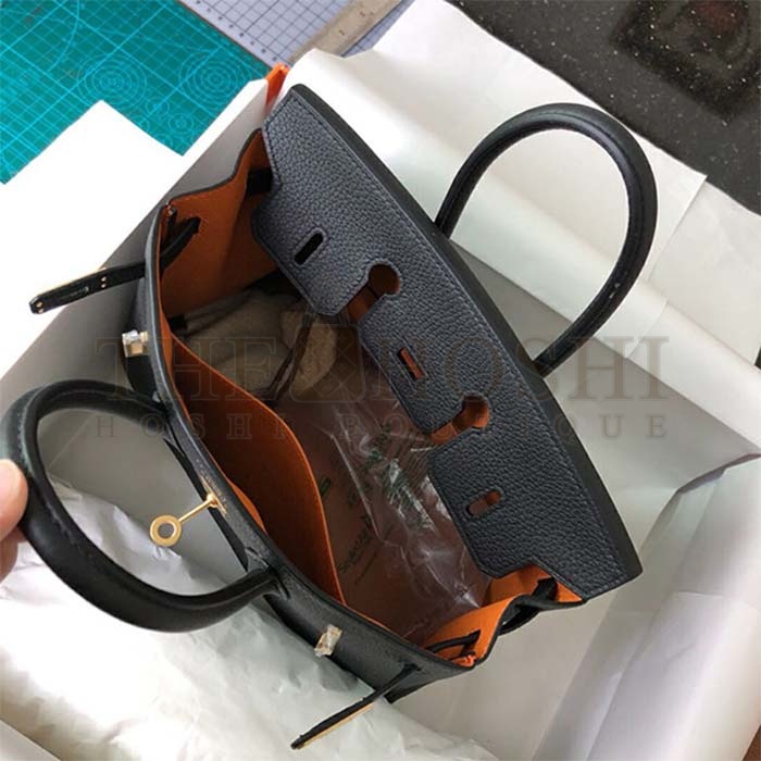 H**me5 Women Birkin 30 Bag in Epsom Leather with Gold Hardware-Black Master Quality