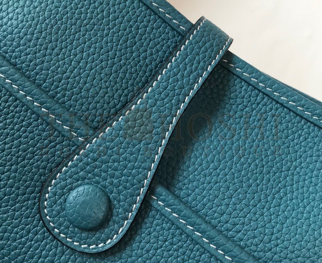 H**me5 Evelyne III 29 Bag In Blue Jean Clemence Leather Master Quality