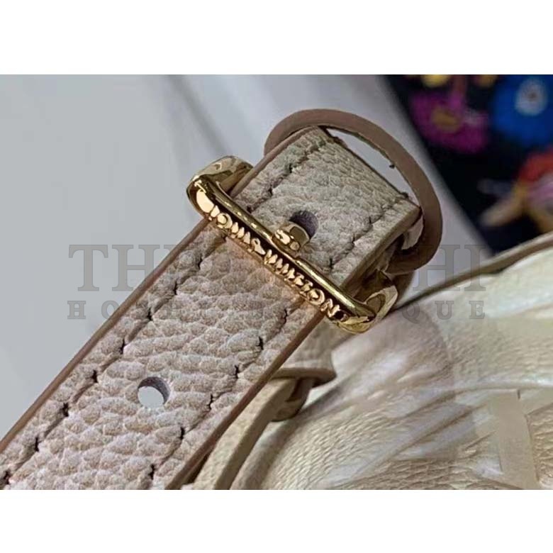 L0vis Vvtt0n LV Women Nano Noé Bucket Bag Beige Monogram Embossed S*pple Grained Cowhide Master Quality