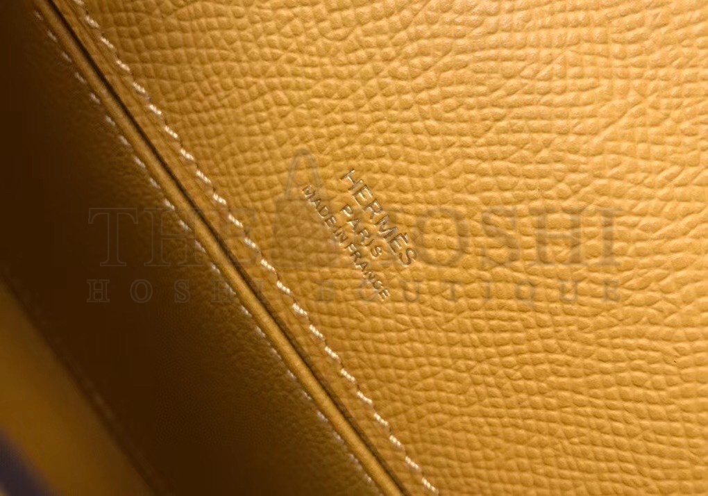 H**me5 Kelly Pochette Bag In Yellow Epsom Leather Master Quality