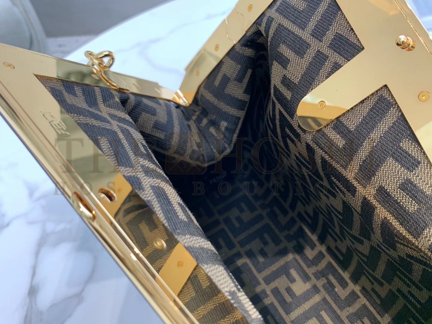 F**di First Medium Bag In Brown Nappa Leather Master Quality