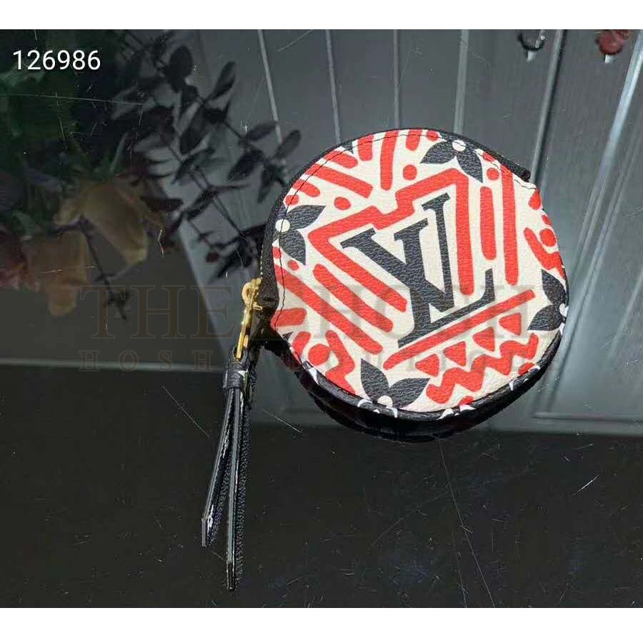 L0vis Vvtt0n LV Women LV Crafty Round Coin Purse Monogram Coated Canvas Master Quality