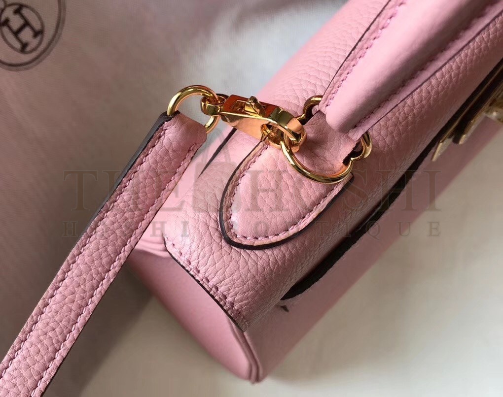 H**me5 Pink Clemence Kelly 25cm GHW Bag Master Quality
