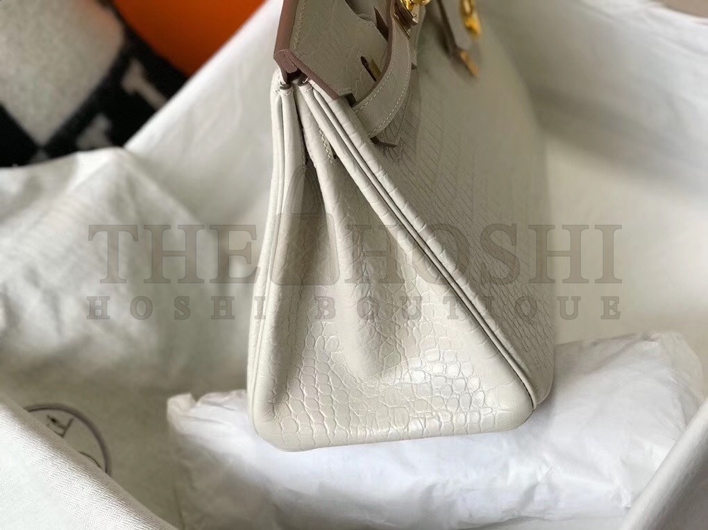 H**me5 Birkin 30cm Bag In Embossed Crocodile Leather Master Quality