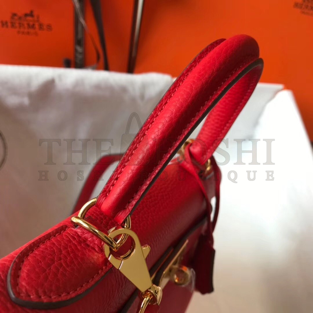 H**me5 Red Clemence Kelly 32cm Retourne Bag Master Quality