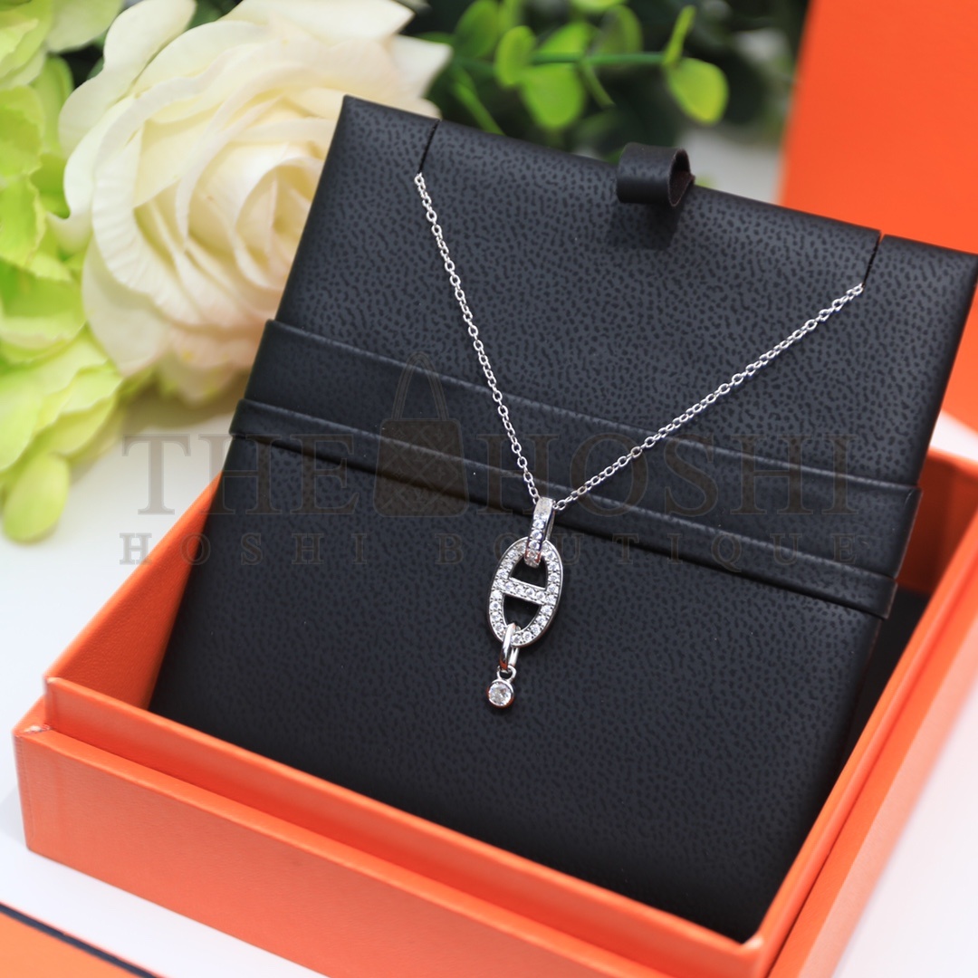 H**me5 Full D1am0nd Pig Nose Necklace Master Quality