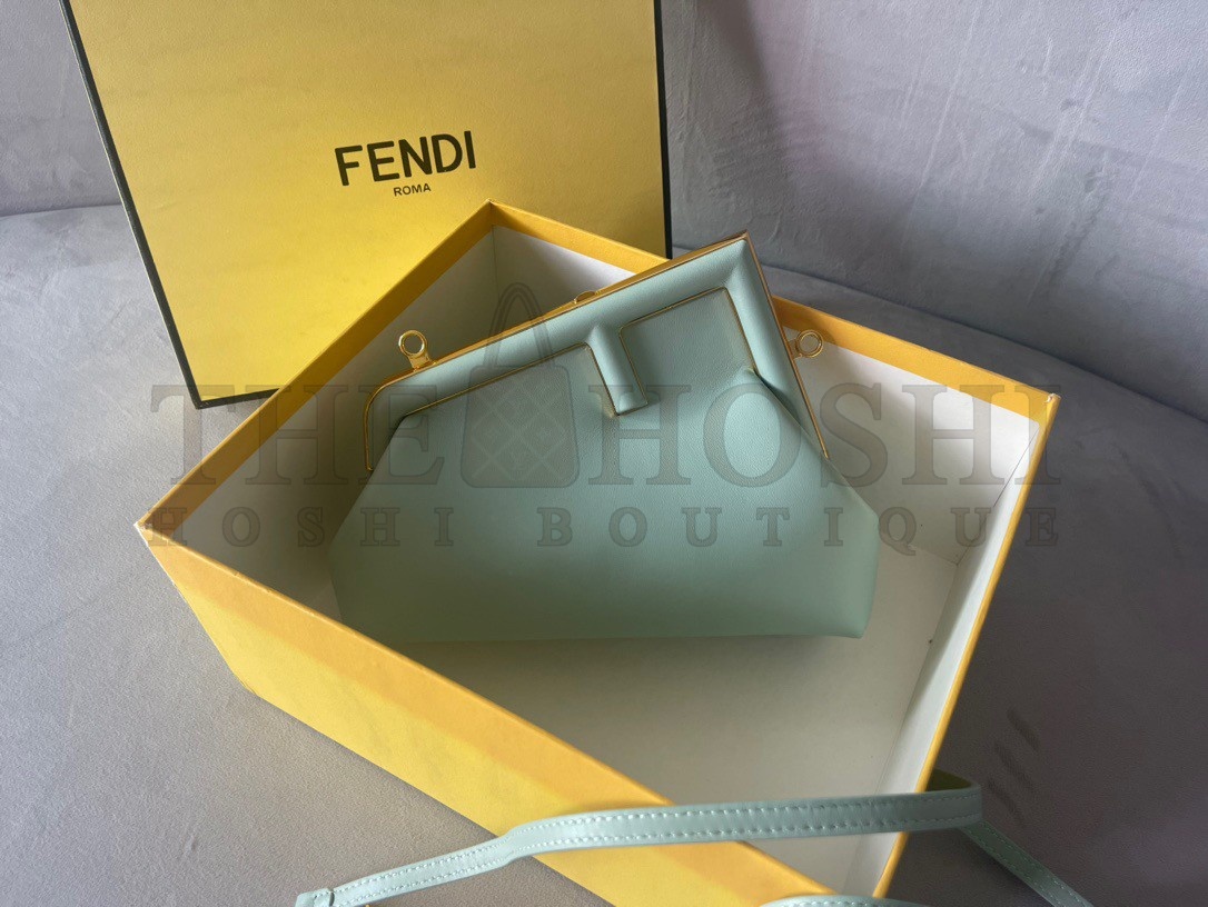 F**di First Small Bag In Mint Green Nappa Leather Master Quality