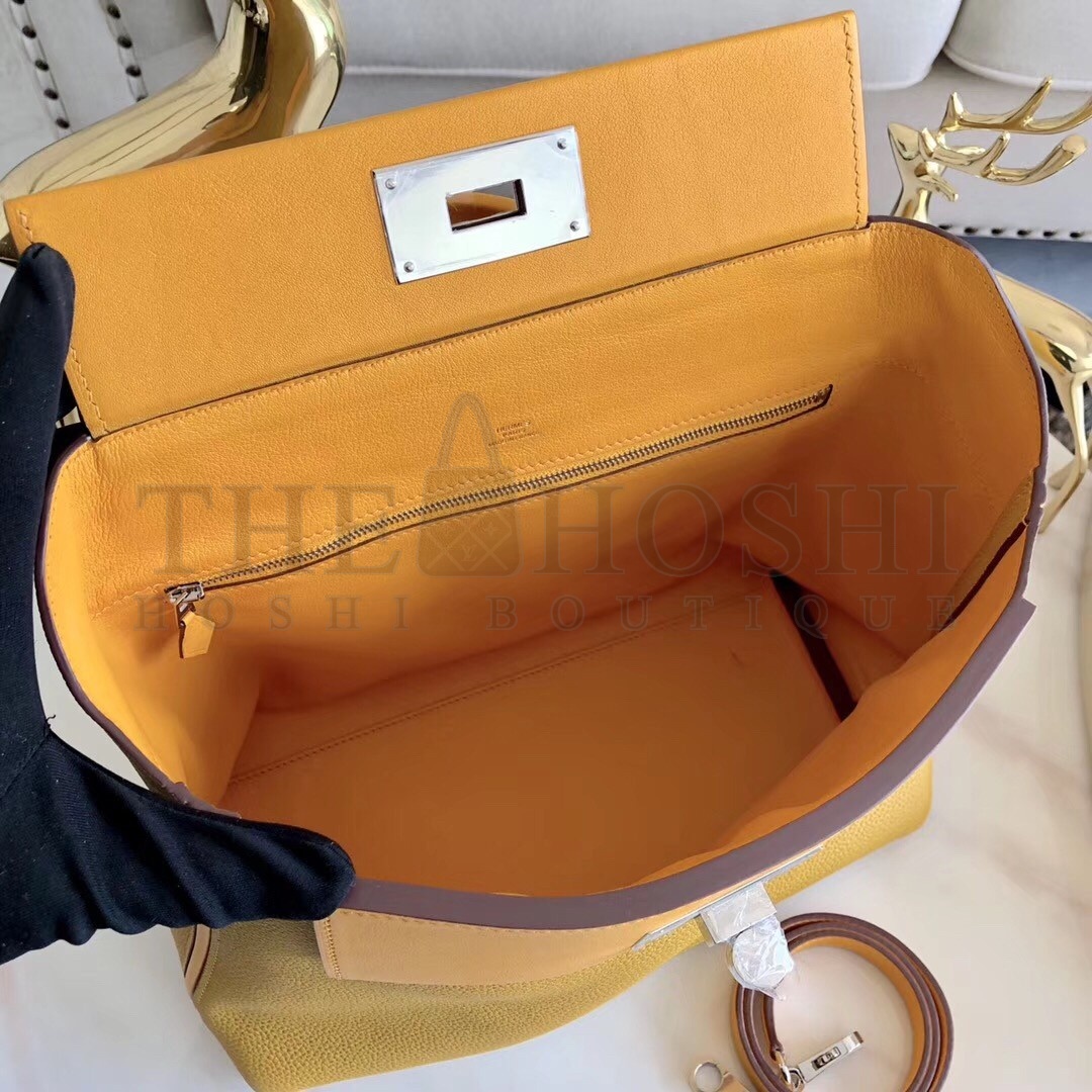 H**me5 24/24 29 Bag In Curry Clemence Calfskin Master Quality