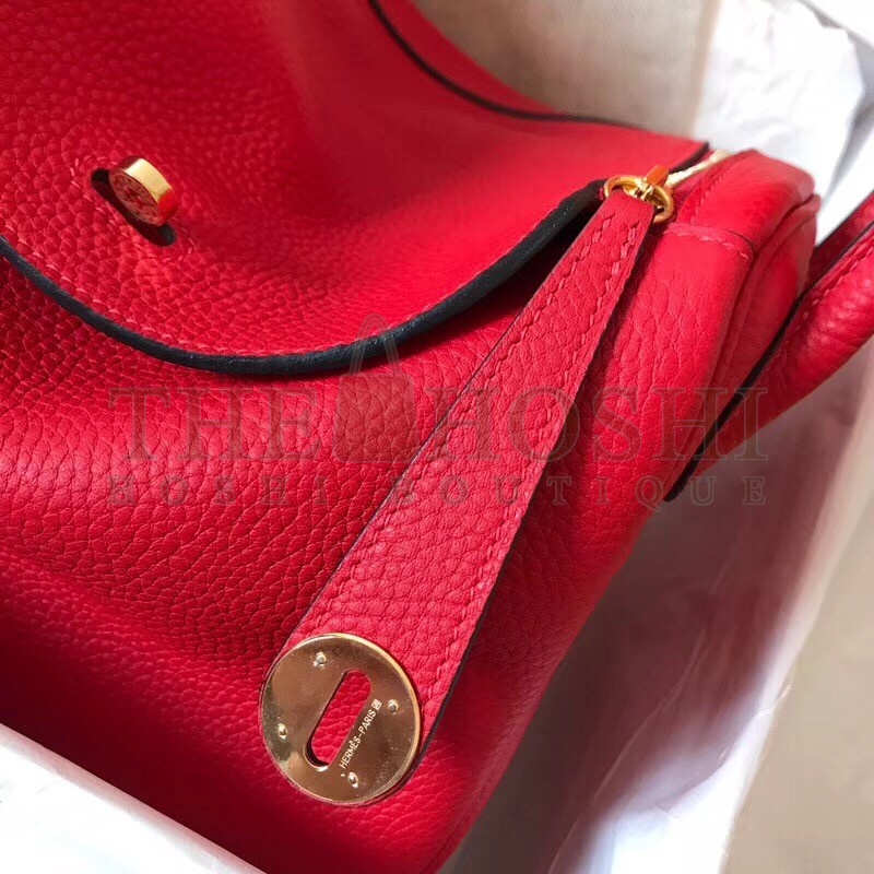 H**me5 Red Lindy 30cm Clemence Handmade Bag Master Quality