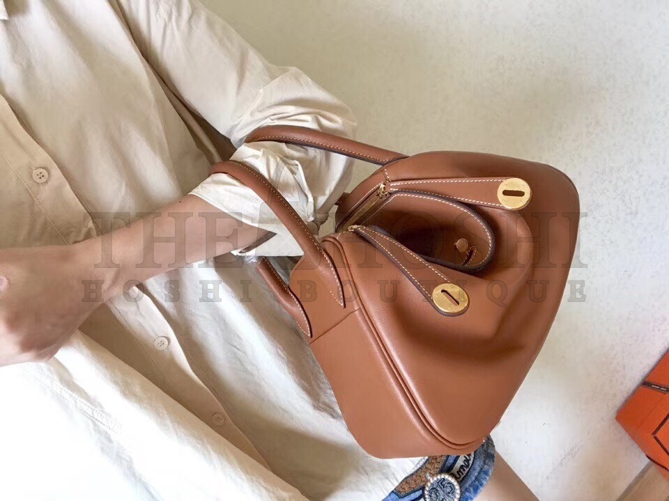 H**me5 Gold Lindy 26cm Swift Handmade Bag Master Quality