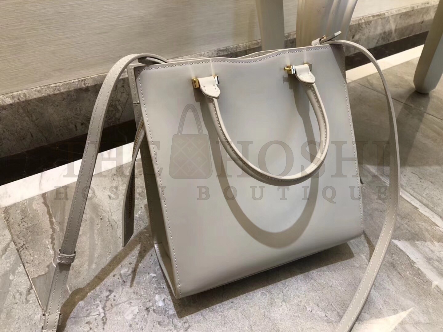 Sa1nt Lau*nt Uptown Small Tote In Blanc Smooth Leather Master Quality
