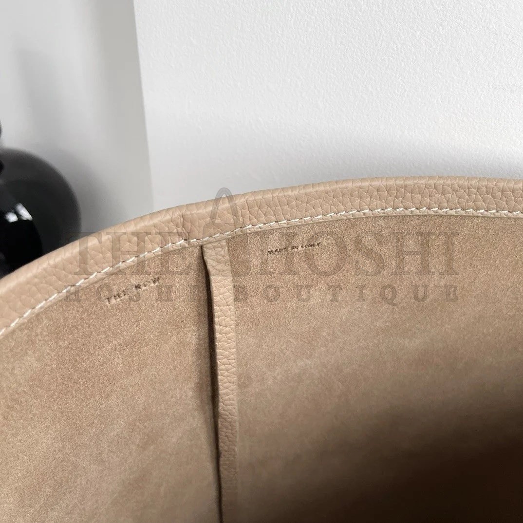 The R0w Large N/S Park Tote in Taupe Grained Leather Master Quality