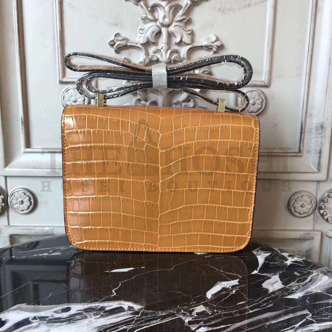 H**me5 Camarel Constance MM 24cm Crocodile Bag Master Quality