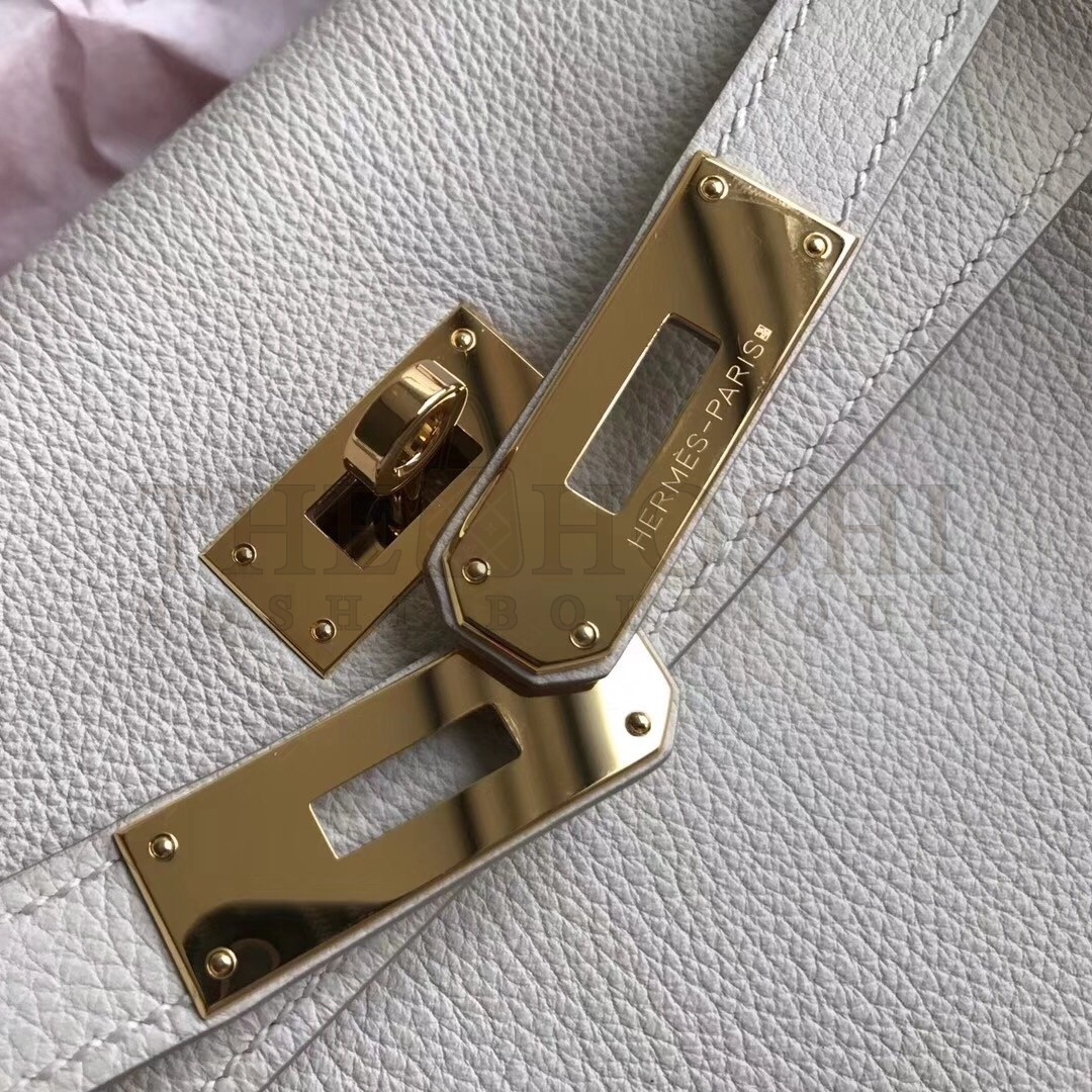 H**me5 White Clemence Kelly 28cm Handmade Bag Master Quality