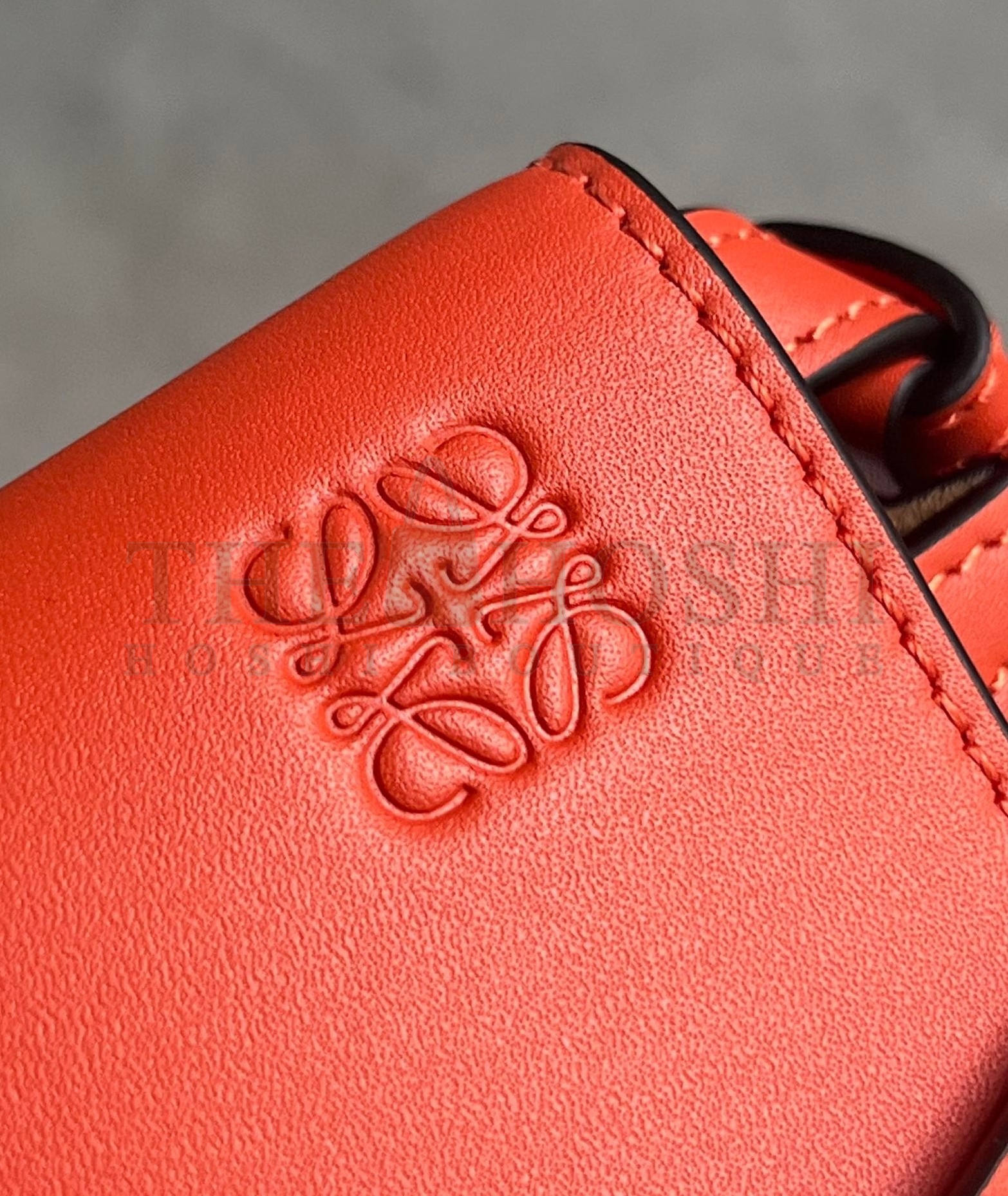 L0ew* Gate Dual Mini Bag in Sunrise Orange Calfskin Master Quality