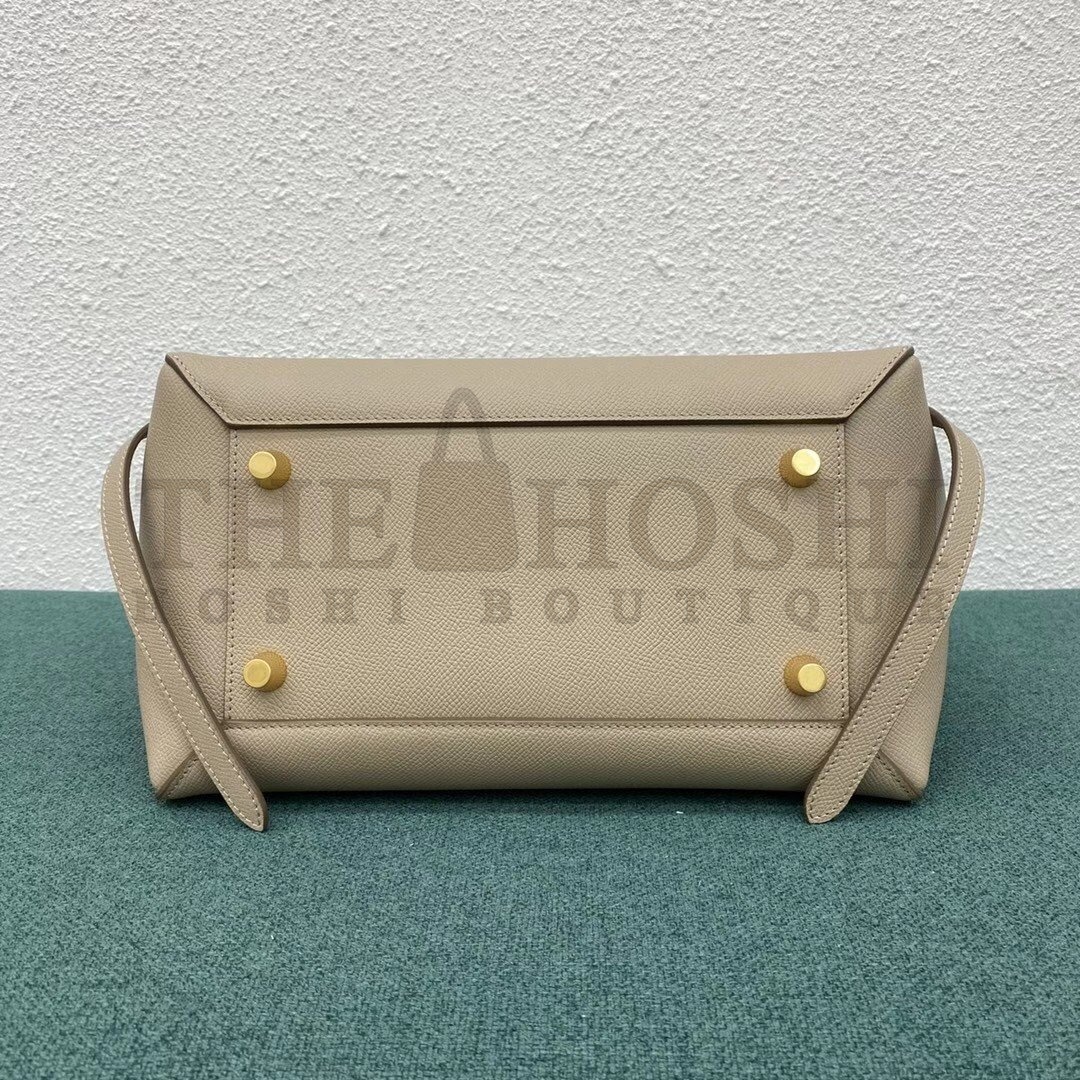 Ce1i*e Belt Mini Bag In Light Taupe Grained Calfskin Master Quality