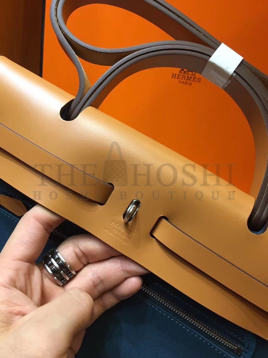 H**me5 Herbag Zip 31cm Bag In Brown And Blue Master Quality