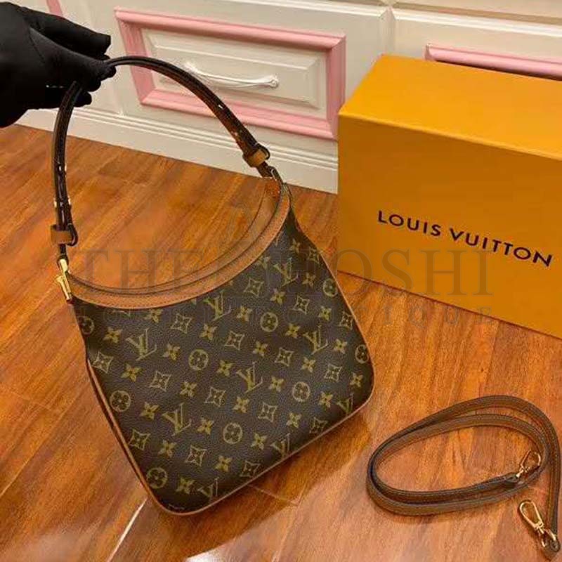 L0vis Vvtt0n LV Women Hobo Dauphine PM Handbag Monogram Reverse Canvas Master Quality