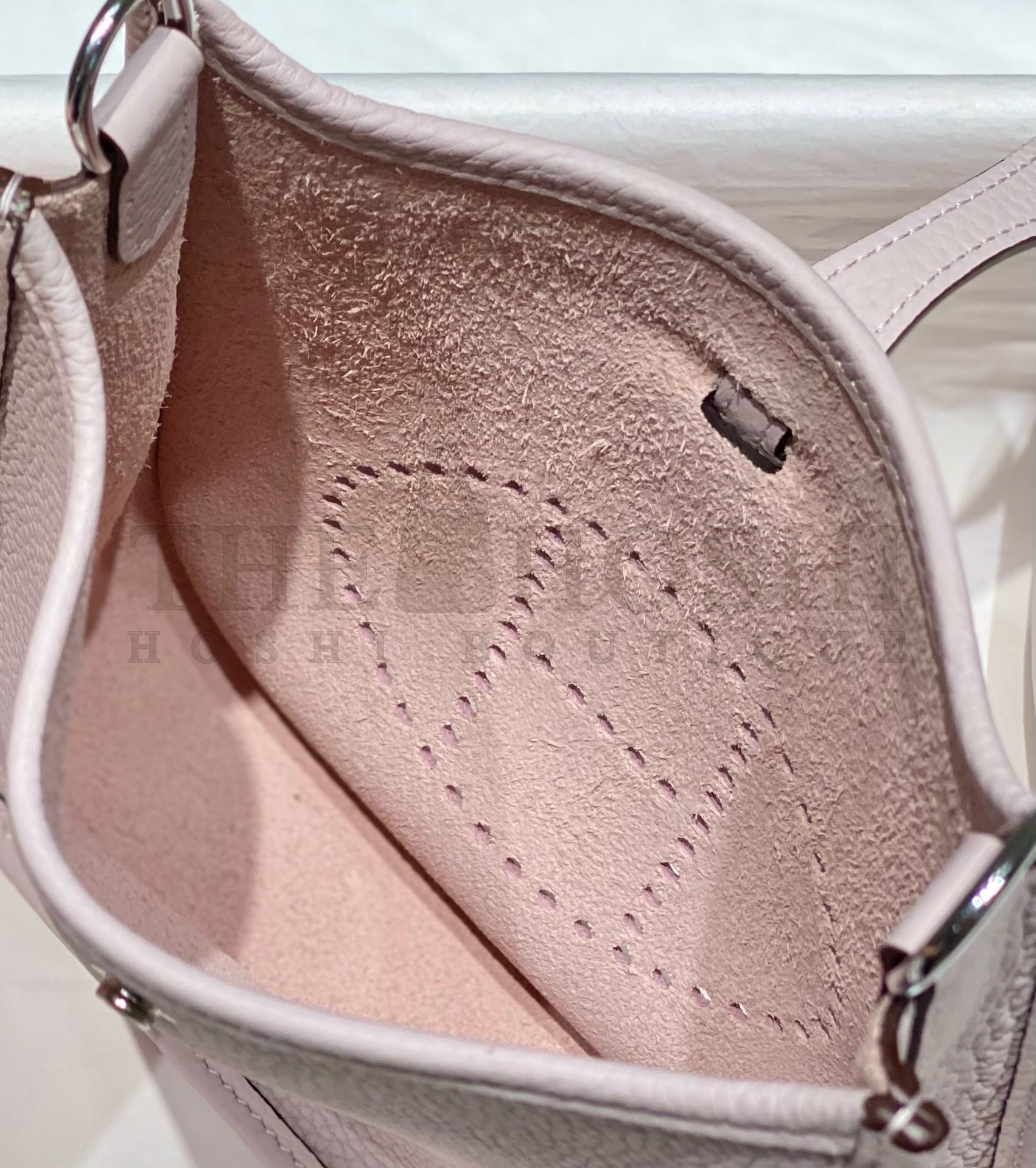 H**me5 Evelyne III TPM Bag In Mauve Pale Clemence Leather Master Quality