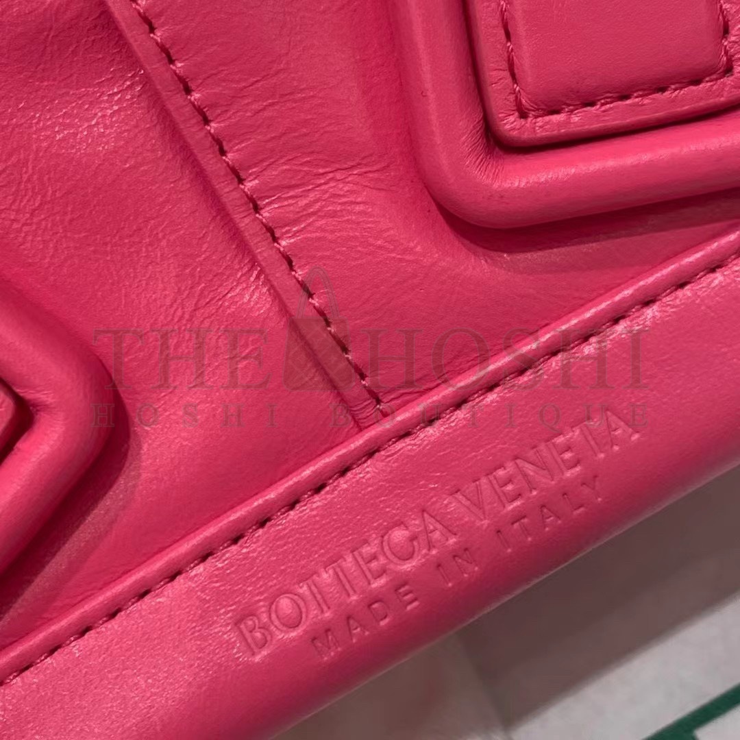 B0tt*ga Ven*ta Mini Arco Bag In Pink Intrecciato Leather Master Quality