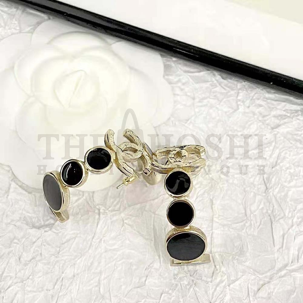 Ch**el Women Hoop Earrings in Metal Master Quality
