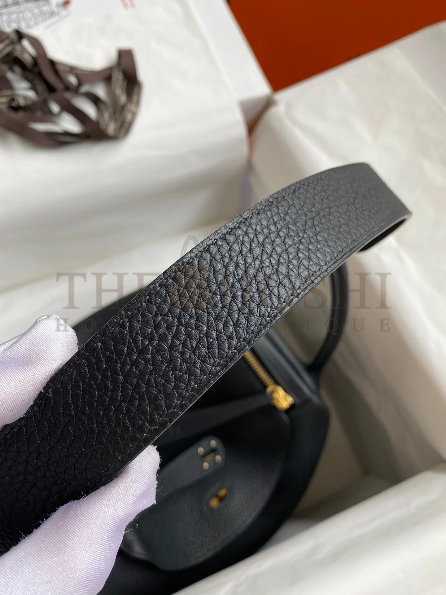 H**me5 Lindy 30 Handmade Bag In Black Clemence Leather Master Quality