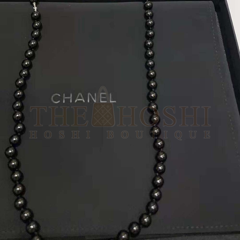 Ch**el Women Long Necklace in Metal Glass Pearls and Strass Master Quality