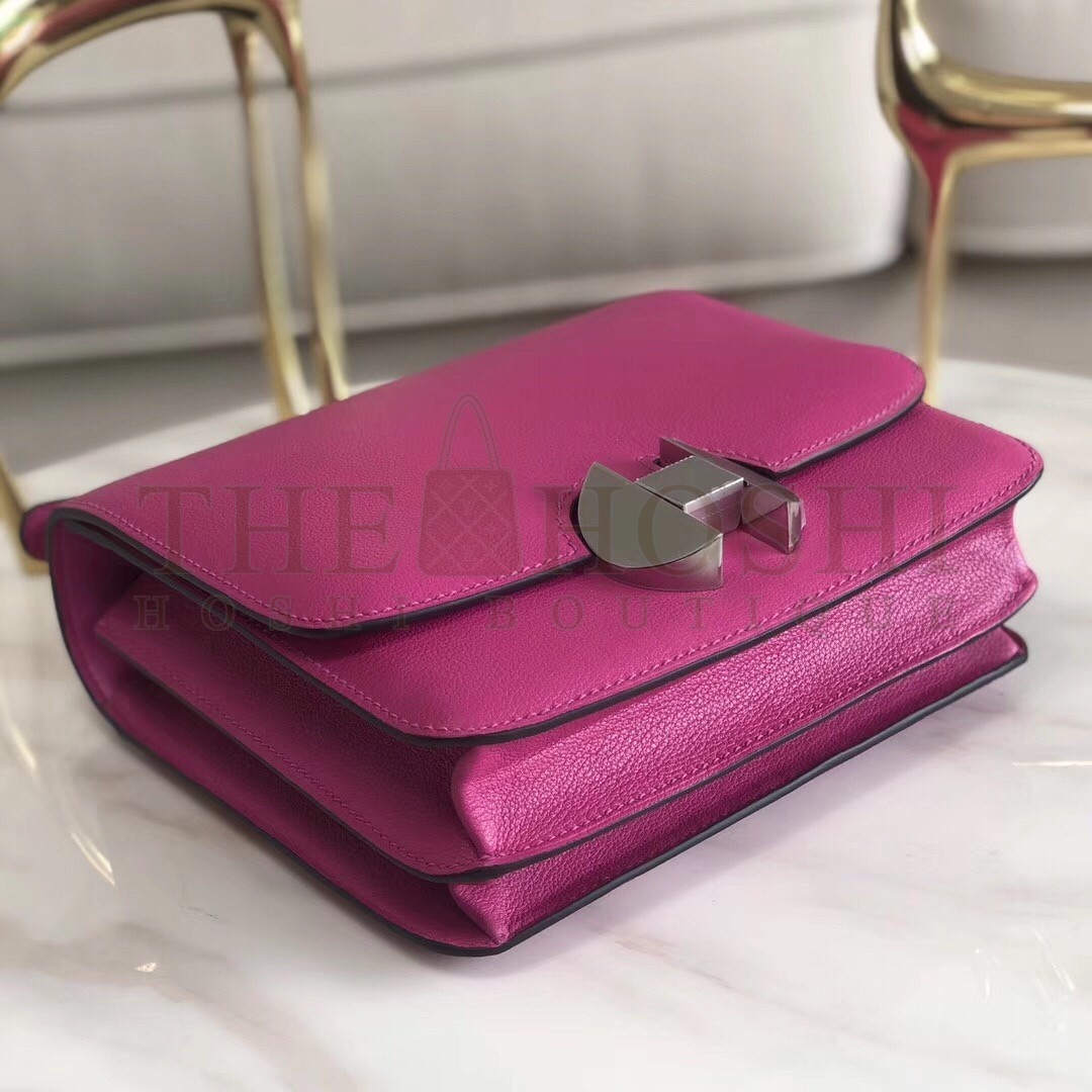 H**me5 2002 20cm Bag In Rose Purple Evercolor Calfskin Master Quality
