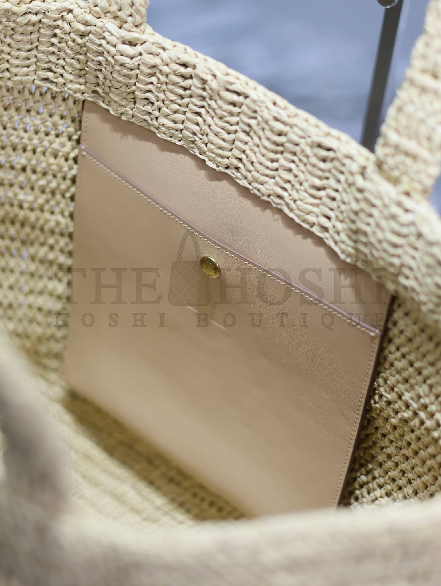 Sa1nt Lau*nt Oversized Tote Bag in Naturel Raffia Master Quality