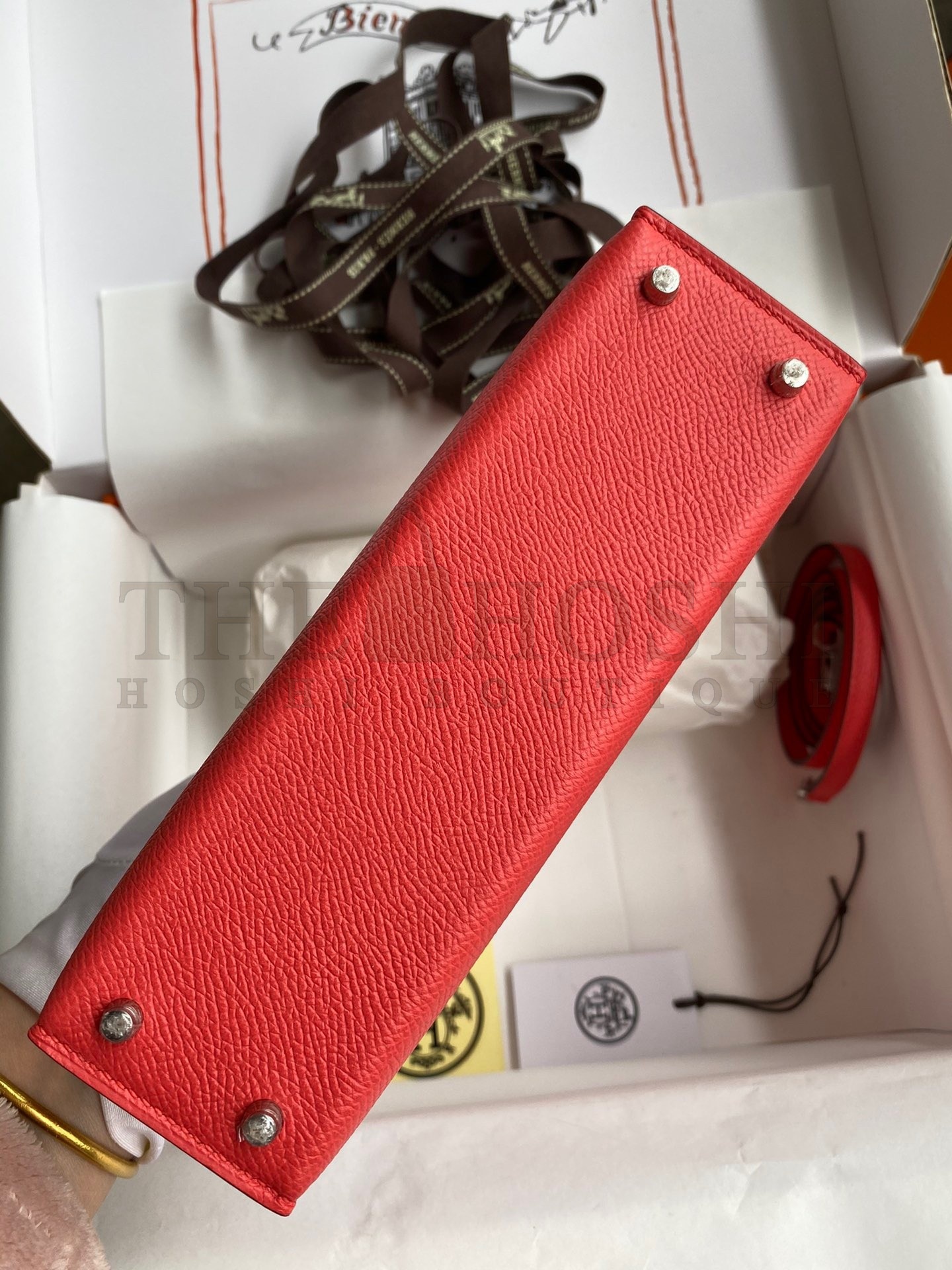H**me5 Kelly Mini II Sellier Handmade Bag In Piment Epsom Calfskin Master Quality