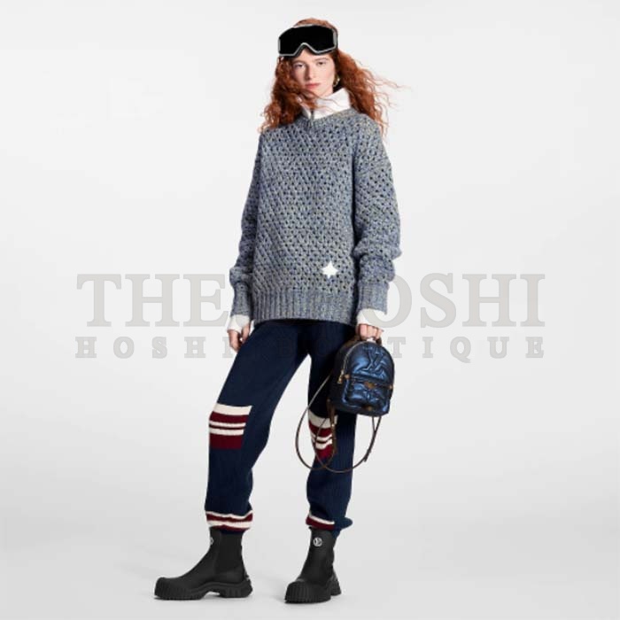 L0vis Vvtt0n LV Unisex Pillow Palm Springs Mini Backpack Navy Blue Recycled Metallic Nylon Master Quality