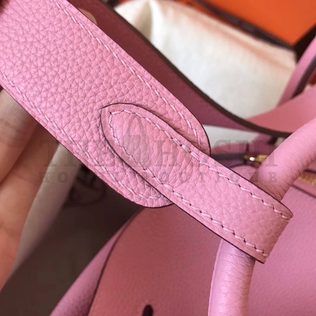 H**me5 Pink Lindy 26cm Clemence Handmade Bag Master Quality