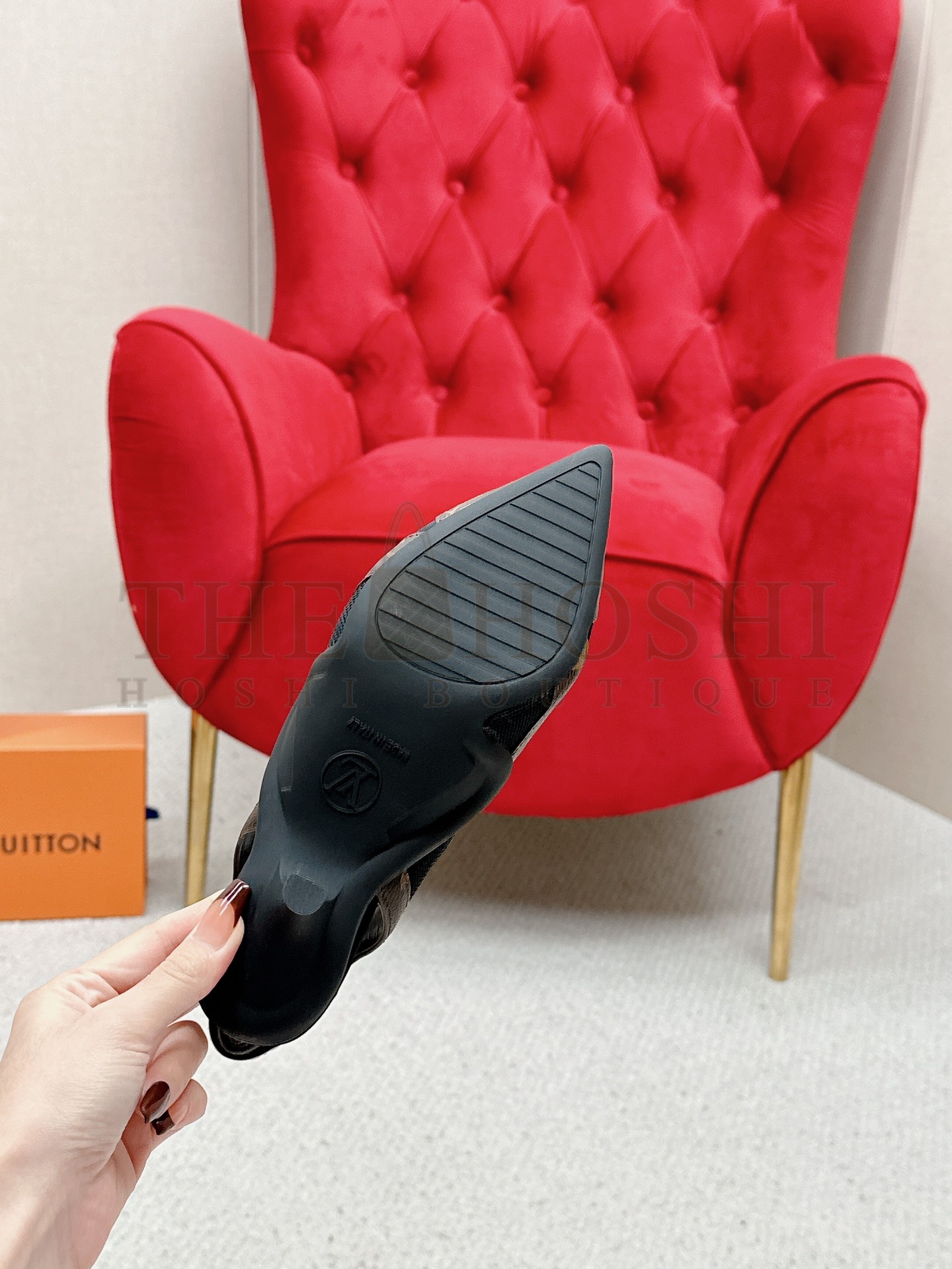 L0vis Vvtt0n LV Archlight Slingback High Heels 5.5cm Monogram Lambskin LV Circle Logo Master Quality