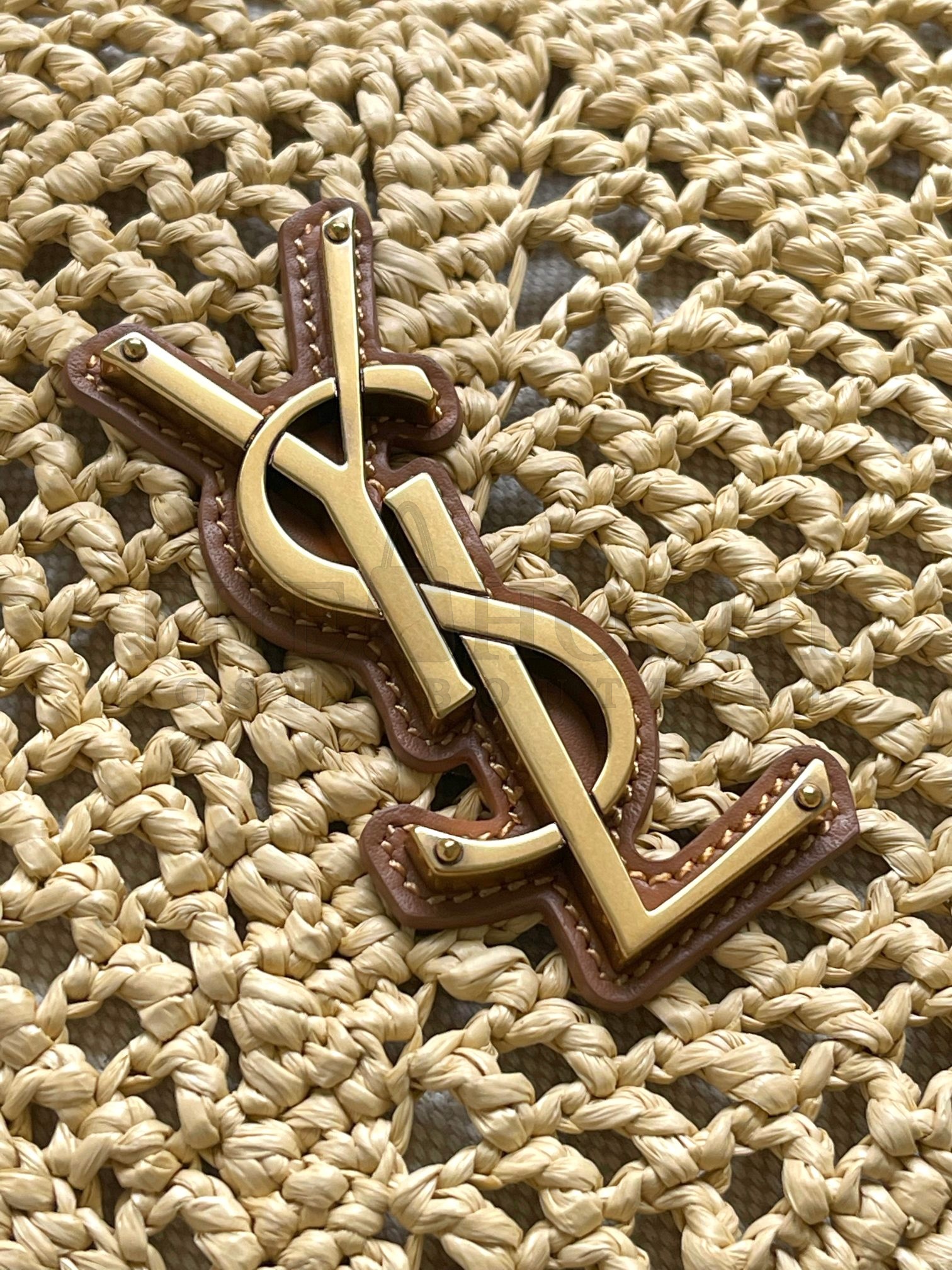 Sa1nt Lau*nt Y51 Jamie Tote Bag Raffia Woven 35x35x10cm 809824 Master Quality