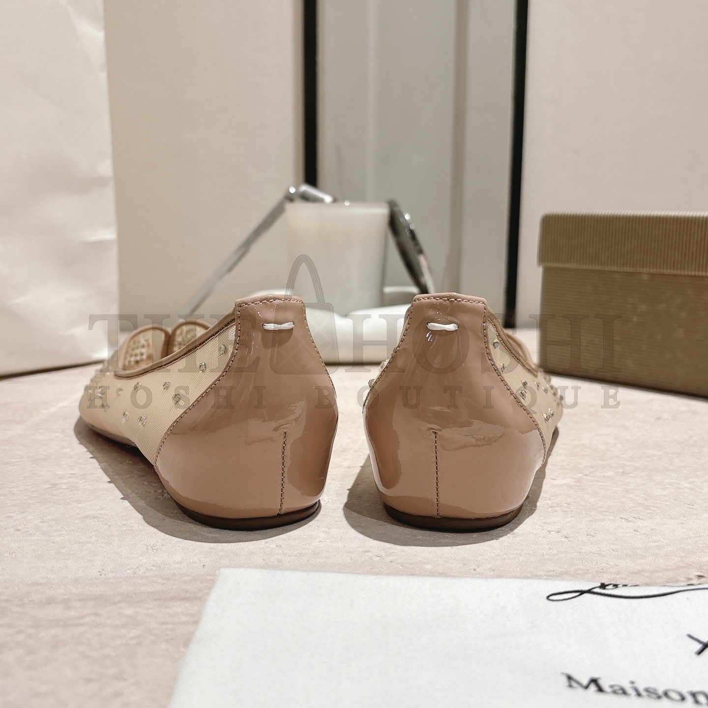 Chr1st1an Louboutin CL Ma1s0n Marg*e1a Nude Mesh Crystal Heels 35-42 Master Quality